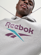 Худі утеплене чоловіче Reebok Identity Big Logo Fleece Hoodie 100206026 2XL Сіре (1200143879719) - зображення 4