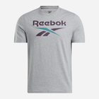 Koszulka męska bawełniana Reebok Identity Big Logo Tee 100206031 M Szara (1200143952894) - obraz 4