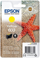 Tusz do drukarek Epson 603 Yellow 2.4 ml (C13T03U44020)