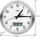 Настінний годинник Meteo Zp8 з термометром 23 см (5907265010018) - зображення 3