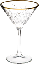 Komplet kieliszków Pasabahce Timeless Gold do martini 230 ml 4 szt (8693357554115)