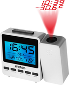 Проекційний годинник - будильник Meteo Zp9 з системою Dcf і вимірюванням внутрішньої температури Сріблястий (5907265010100) - зображення 7
