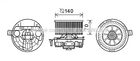 Вентилятор салону RENAULT MEGANE, AVA COOLING (RT8574)