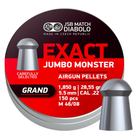 Кулі для пневматики JSB Diabolo Exact Jumbo Monster Grand (5,5мм, 1,850г, 150шт)