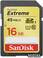 Карта памяти SanDisk SDHC Extreme 16GB Class 10 (SDSDX-016G-X46)