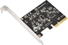 Karta rozszerzeń Silverstone SST-ECU07 PCI-Express 3 x4 - USB 3.2 (4710679814117) - obraz 1