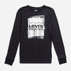 Підліткова футболка з довгим рукавом для хлопчика Levi's 9EJ331-K84 16A 176 см Чорна (3666643021481) - зображення 1