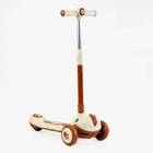 Самокат триколісний Skyper, колеса PU 125 х 40 мм зі світлом, музика, кермо складне. Beige (153419)