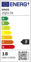 Лампа світлодіодна Emos Lighting 17.6W 2700K 220-240V E27 Теплий білий A67 (8592920075470) - зображення 6