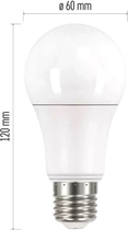 Лампа світлодіодна Emos Lighting 13.2W 2700K 220-240V E27 Теплий білий A60 (8592920044773) - зображення 4