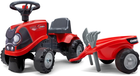 Jezdzik Falk Baby Case IH Ride-On Traktor z przyczepą i akcesoriami Czerwony (3016200023838) - obraz 1