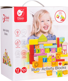 Klocki drewniane Classic World Multi Activity Blocks 100 elementów (6927049005329) - obraz 1