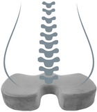 Ортопедична подушка Powerton з ефектом пам'яті 45.5 x 36 x 7 см Сіра (8590274824492) - зображення 4
