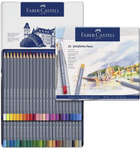 Ołówki akwarelowe Faber-Castell Goldfaber Aqua 48 kolorów w metalowym opakowaniu (4005401146483) - obraz 2