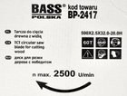 Tarcza widiowa Bass Polska 500 mm x 2.5 mm x 60T x 32.0-20.0H 2417 (5902067606407) - obraz 3