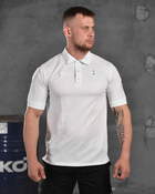 Тактическая футболка polo white M