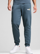 Spodnie sportowe męskie Puma ESS+ 2 Col Logo Pants FL 58676726 L Granatowe (4067981390519)