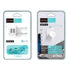 Адаптер мережевий Koni Strong Micro USB cable KS73M |2USB, 2.4A| White