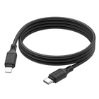 Кабель Hoco Type-C to Lightning cool silicone PD charging data cable X90 |1m, 20W, 3A| black