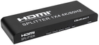 Розгалужувач Qoltec Splitter 4 x HDMI 4K x 2K активний (5901878517995) - зображення 1