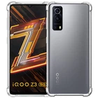 Чехол GETMAN Ease logo TPU усиленные углы для Vivo iQOO Z3 Бесцветный (прозрачный)