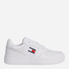 Sneakersy męskie skórzane Tommy Jeans EM0EM01395-YBR 41 Białe (8720646024940)