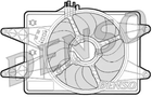 Вентилятор охлаждения двигателя FIAT DOBLO, DENSO (DER09024)