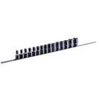 Набір головок 1/2" 15од. 8-19, 21, 22, 24мм (на планці) TOPTUL GAAQ1602U