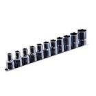 Набір головок 1/2" 11од. 8-15, 17, 19, 22мм (на планці) TOPTUL GAAQ1601U