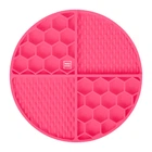 Коврик для слизывания и медленного питания WAUDOG Silicone, 211х211х30 мм, розовый