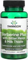 Suplement diety Swanson Berberine Plus with Bitter Melon & Milk Thistle 60 kapsułek (0087614118758) - obraz 1