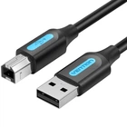 Кабель для принтера Vention USB AM-BM 1м 480Mbps Printer PVC Black (COQBF)