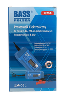 Prostownik elektroniczny Bass Polska 1 - 6 A 220 Ah 6714 (5902067628539) - obraz 7