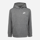 Bluza z kapturem chłopięca Nike 86F322-GEH 122-128 cm Szara (633731088667)