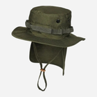 Тактическая панама мужская MIL-TEC British Boonie Hat with Neck Flap R/S"12326101 XL [182] Olive (4046872385629)