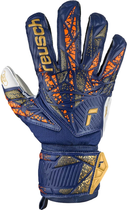 Рукавички футбольні воротарські Reusch Attrakt Grip 5470815 4410 розмір 8.5 Сині з сірим (4060485476680) - зображення 2