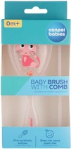 Щетка для волос Canpol babies Cute animals Жесткая с расческой (2/419_pin)
