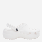 Жіночі крокси Crocs Classic Platform Clog W 206750-100 41 Білі (191448678415) - зображення 1