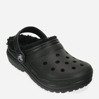 Chodaki chłopięce ocieplane Crocs Classic Lined Clog Kids 207010-060 37-38 Czarne (191448702271) - obraz 2