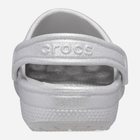 Дитячі крокси для дівчинки Crocs Classic Glitter Kids Clog T 206992-0IC 27-28 Серебристі (196265550418) - зображення 5