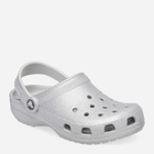 Дитячі крокси для дівчинки Crocs Classic Glitter Clog K 206993-0IC 34-35 Серебристі (196265551613) - зображення 2