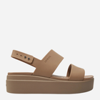 Sandały damskie na platformie Crocs Brooklyn Low Wedge W 206453-2EL 37-38 Beżowe (196265590872)