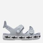 Дитячі сандалії для хлопчика Crocs Crocband Cruiser Shark Sandal T 210031-007 27-28 Сірі (196265680016)