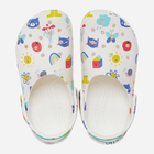 Chodaki dziecięce dla dziewczynki Crocs Classic Doodle Print Clog K 210356-94S 28-29 Białe (196265775811) - obraz 4