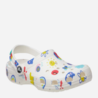 Дитячі крокси для дівчинки Crocs Classic Doodle Print Clog T 210357-94S 25-26 Білі (196265775965) - зображення 2