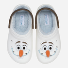 Chodaki dziecięce dla dziewczynki ocieplane Crocs Classic Frozen Olaf Clog Kids 210234-90H 29-30 Białe (196265807994) - obraz 4