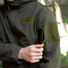 Демісезонна куртка Softshell олива розмір 2XL - зображення 5