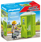 Zestaw zabawek Playmobil City Action Mobilna toaleta (4008789714350) - obraz 1