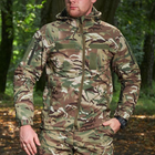 Демисезонная мужская Куртка Combat Softshell на флисе с Капюшоном и Липучками под шевроны мультикам размер 3XL