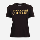 Koszulka damska bawełniana Versace Jeans Couture vjc76haht04cj00tg89 S Czarna (8052019581331) - obraz 2